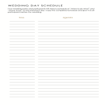 template topic preview image Wedding Day Agenda