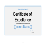 template topic preview image High School Certificate template