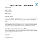 template topic preview image Lab technician cover letter
