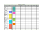 Summer Trip Itinerary Excel Template gratis en premium templates