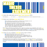 Magic Thesis Statement gratis en premium templates