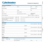 Standard Employment Application Form gratis en premium templates