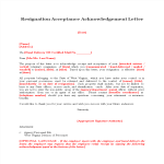 template topic preview image Resignation Acceptance Acknowledgement Letter