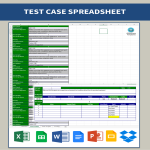 template topic preview image Test Case Xls spreadsheet