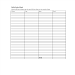 Daily Sales Sheet gratis en premium templates