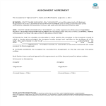 Assignment Agreement template gratis en premium templates