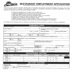 Restaurant Job Application Letter gratis en premium templates