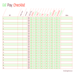 Bill Payment Checklist gratis en premium templates