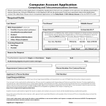 template topic preview image Account Application Form Sample
