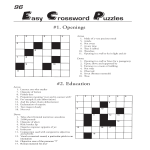 template topic preview image Printable Crossword Puzzles template