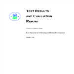 Test Results And Evaluation gratis en premium templates