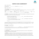 image Simple Loan Agreement Template