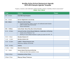 School Symposium Agenda gratis en premium templates