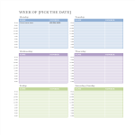 Weekly Appointment Calendar gratis en premium templates