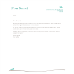 Personal Letterhead Samples gratis en premium templates