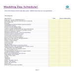 Wedding Itinerary Template Excel spreadsheet gratis en premium templates