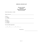 template preview imageMedical Excuse Slip