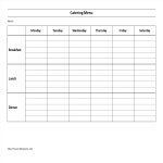 template topic preview image Weekly Catering Menu Template Monday to Saturday