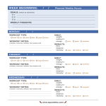 Workout Log Printable template gratis en premium templates