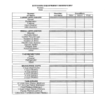 Restaurant Kitchen Inventory List gratis en premium templates