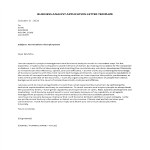 Vorschaubild der VorlageBusiness Analyst application letter template