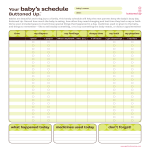 Blank Baby Schedule Sample gratis en premium templates