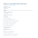 Entry Level Attorney Resume gratis en premium templates