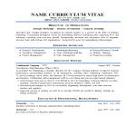 Director Operations CV gratis en premium templates