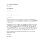 Loan Application Request Letter gratis en premium templates