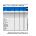 template topic preview image Profit and Loss Statement spreadsheet