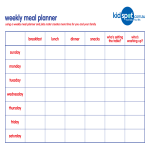 Weekly Family Meal Planner gratis en premium templates