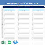 Shopping List Template gratis en premium templates