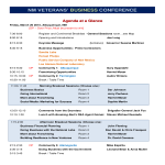Business Conference Agenda gratis en premium templates