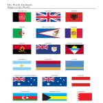 Flags of the world gratis en premium templates