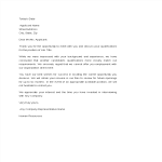 template topic preview image Sample Application Rejection Letter