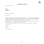 template topic preview image Internship Letter