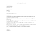 template topic preview image Simple Nursing Job Resignation Letter