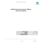 image GDPR Data Protection Officer Job Description