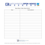 Open House Visitor Sign In Sheet gratis en premium templates