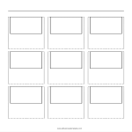 template topic preview image Movie Story board 3x3
