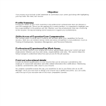 Executive Resume Word Format gratis en premium templates