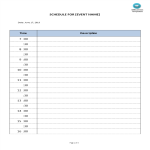 template topic preview image Hourly Event Schedule Template