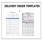 template topic preview image Delivery Order Template