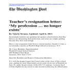 Experienced Teacher's Resignation Letter gratis en premium templates