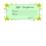 Homemade Gift Certificate template gratis en premium templates