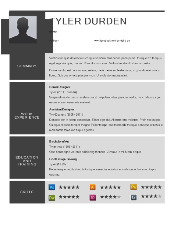 template topic preview image Creative Designer Resume Example