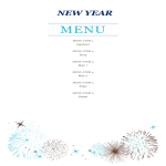 NewYear Party Menu gratis en premium templates