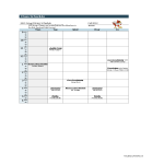 Blank Sports Class Schedule in Excel gratis en premium templates