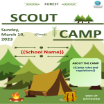 Camp Flyer gratis en premium templates