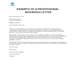 Vorschaubild der VorlageBasic Job Reference Letter